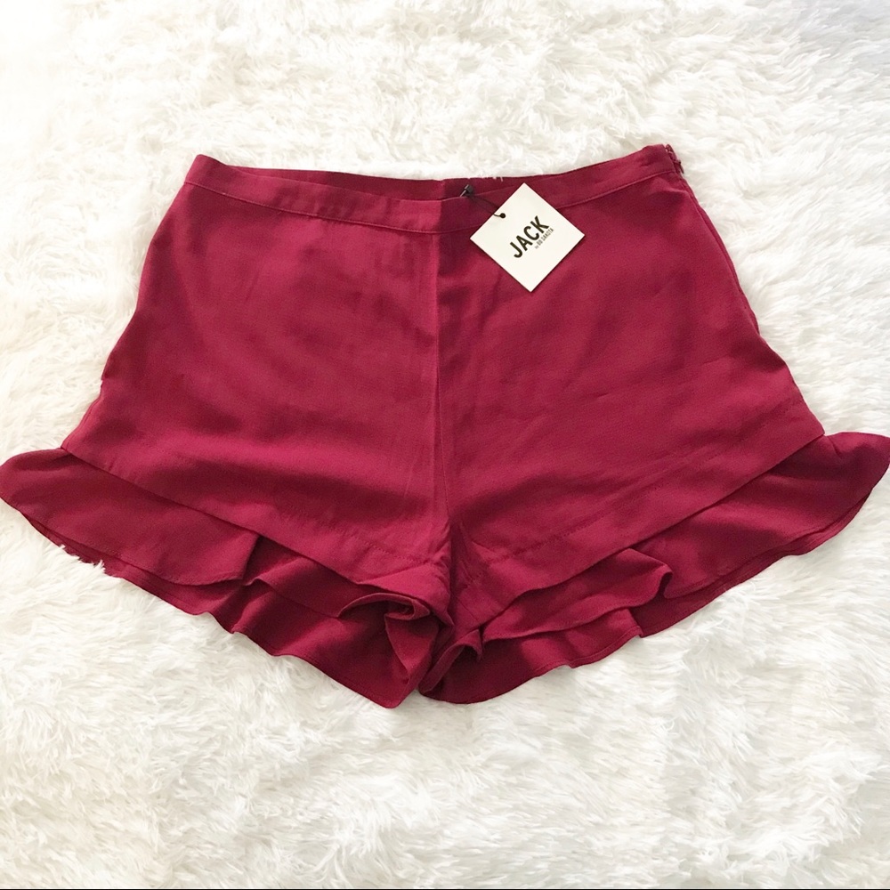 Jack by BB Dakota Boho Ruffle Trim Shorts